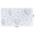 Silicone UV Epoxy Resin Mold Earring, Pendant,  Necklace Round, Heart  Keychain