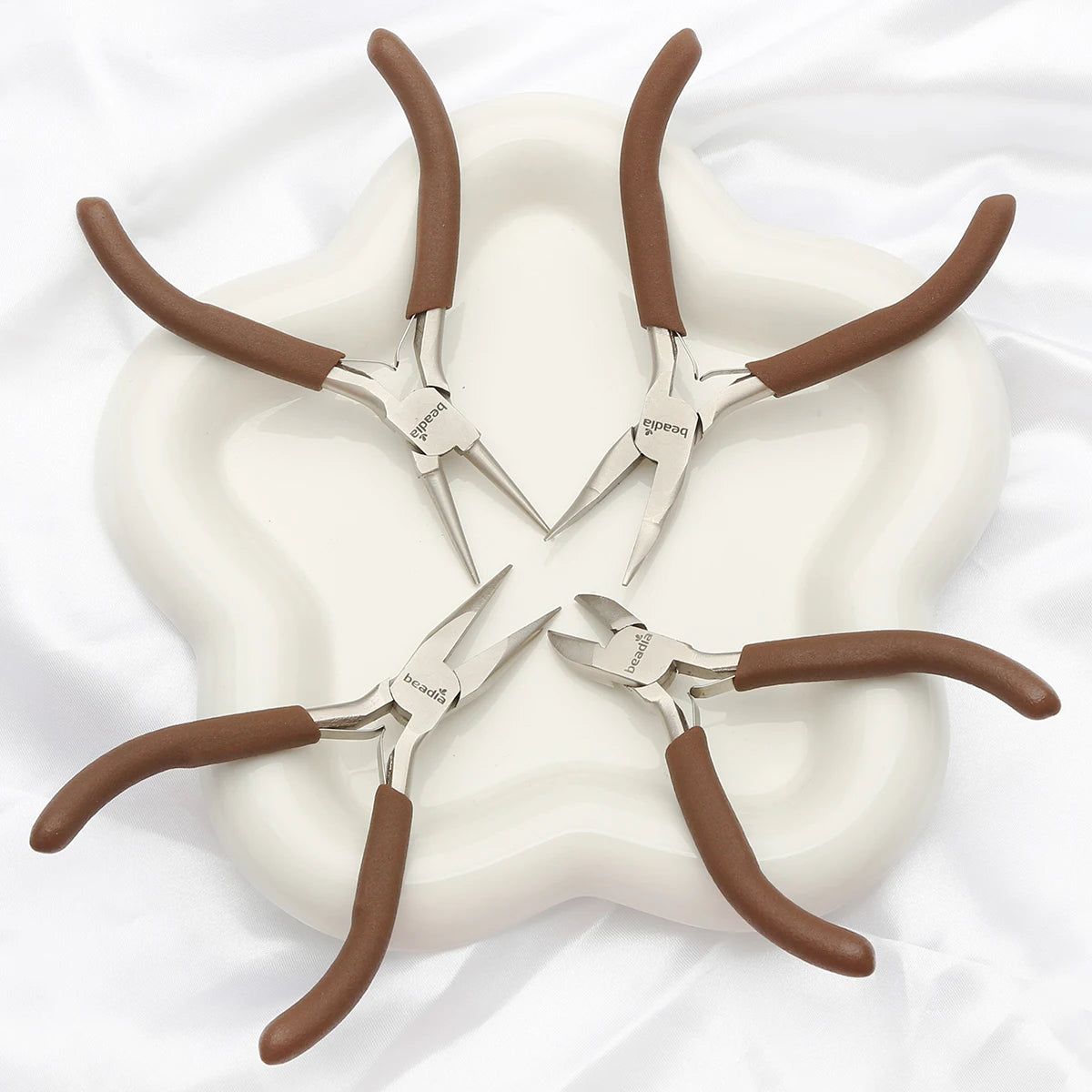 Mini Precision Pliers With Spring Handle for Jewelry Making