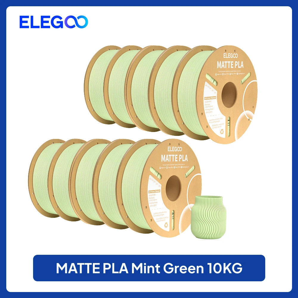 Matte Filament PLA 1KG for FDM 3D Printer PLA ELEGOO Dimensional Accuracy +/- 0.02mm