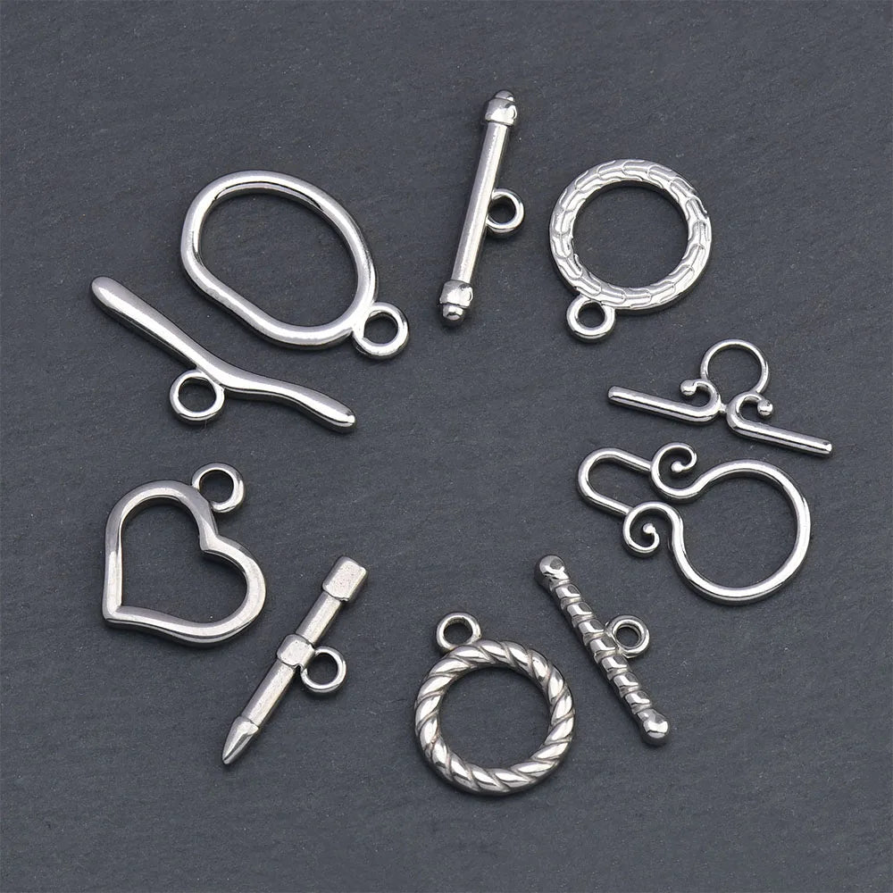 Stainless Steel Toggle Clasps 4 Sets