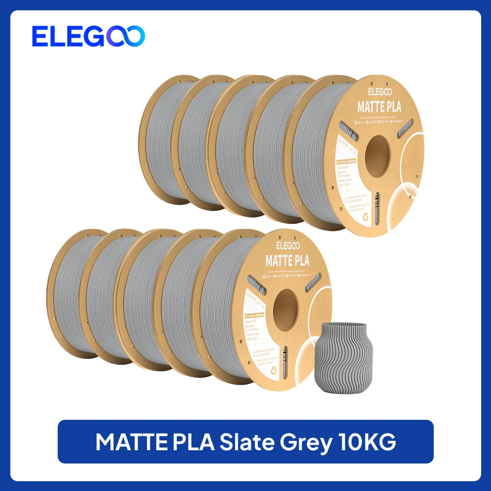 Matte Filament PLA 1KG for FDM 3D Printer PLA ELEGOO Dimensional Accuracy +/- 0.02mm