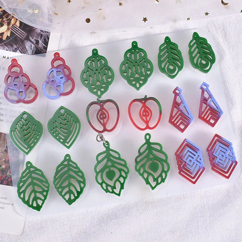 Silicone Mold Epoxy Resin Molds For Jewelry Making Necklaces Keychains Earrings Pendants