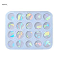 Silicone Resin Mold for  Holographic  Rainbow Pendant Earring Keychain Charm