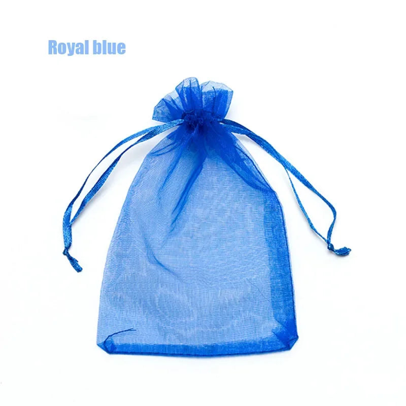 Drawable Organza Jewelry Packaging 7x9 9x12cm 10x15 13x18cm  22 Colors 100 Pieces