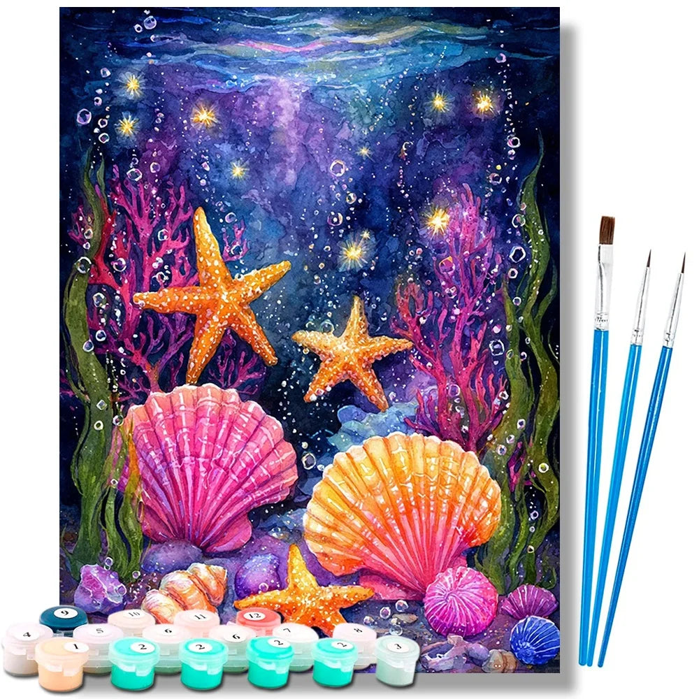 Underwater World  Paint By Numbers Kit