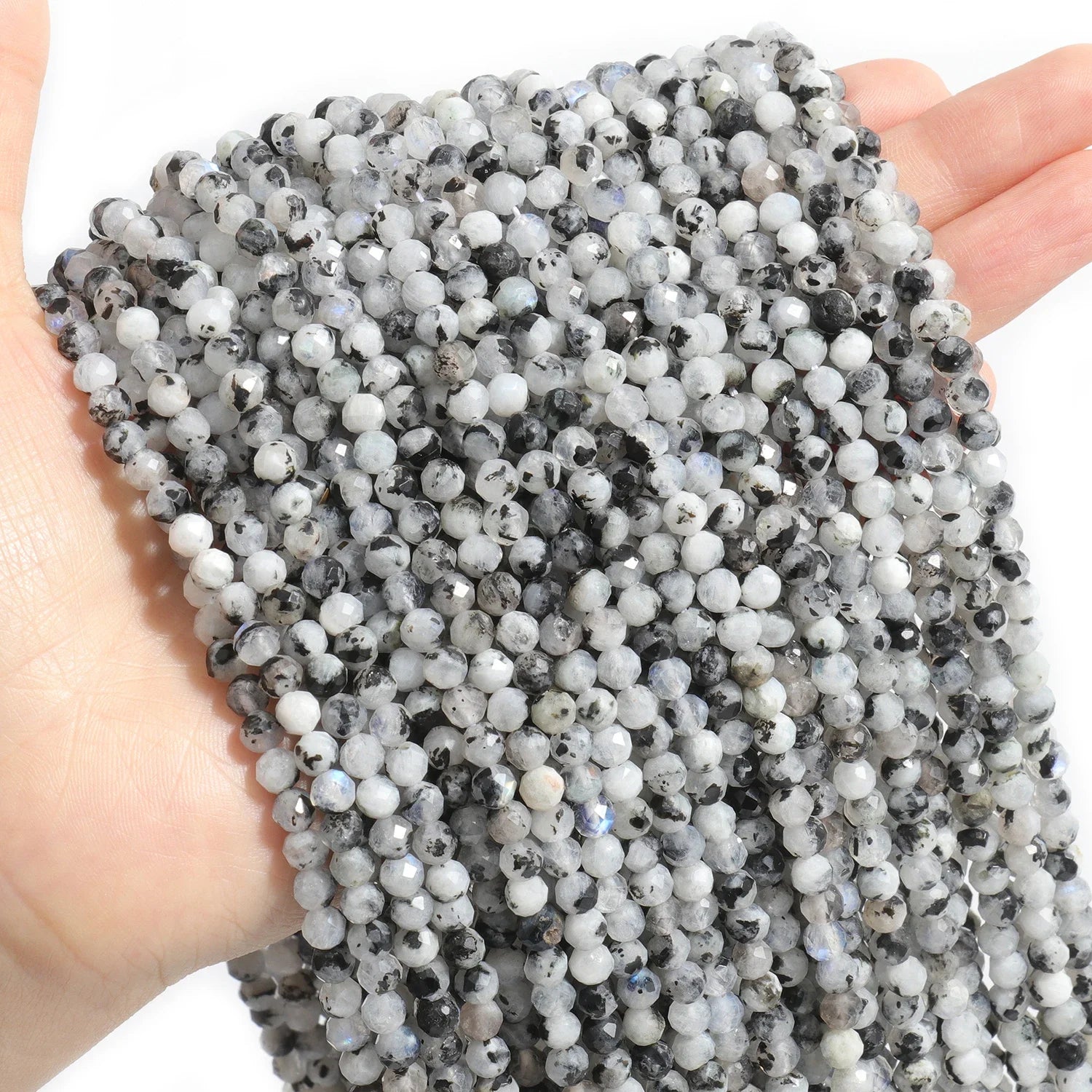 Faceted Natural Stone Beads  Amazonite Aquamarine Opal Labradorite & More For Jewelry Making 2 3 4mm