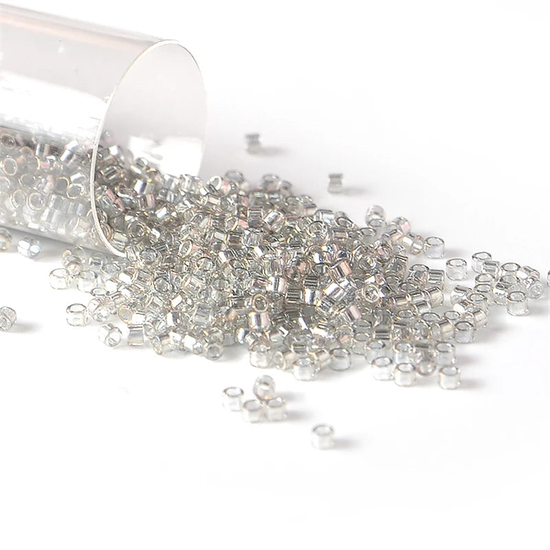 Japan Miyuki Delica Beads 11/0 Transparent Luster Color 1.6mm Glass Seed Beads for Beadwork Bead Weaving Jewelry Making 10g 2000pcs