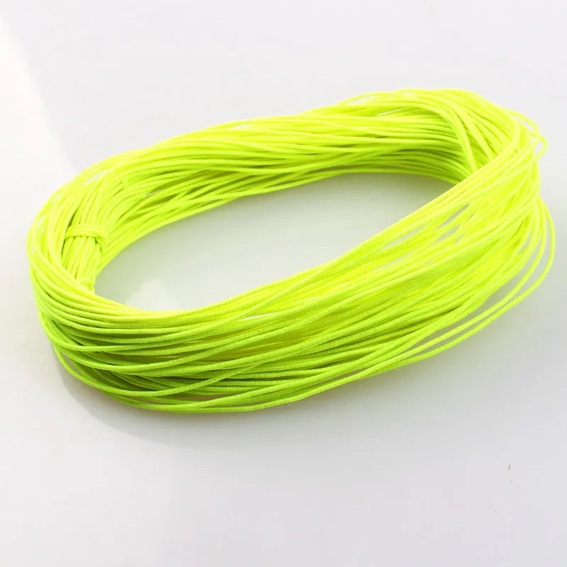 Braided Elastic Cord Stretch String Fabric Crafting Cords for Jewelry Making 23 Colors 1mm Thick  24M Length
