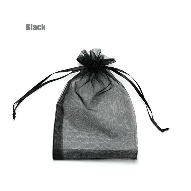 Drawable Organza Jewelry Packaging 7x9 9x12cm 10x15 13x18cm  22 Colors 100 Pieces
