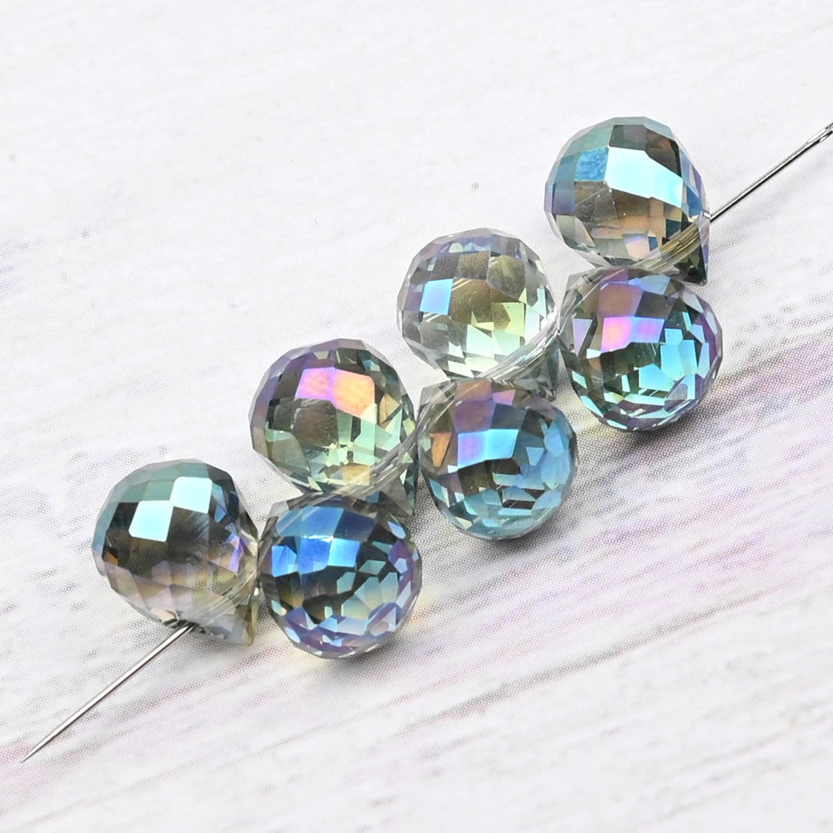 Beautiful Colors Czech Crystal Waterdrop Beads Faceted  for Jewelry Making 10x8mm 20 Pieces