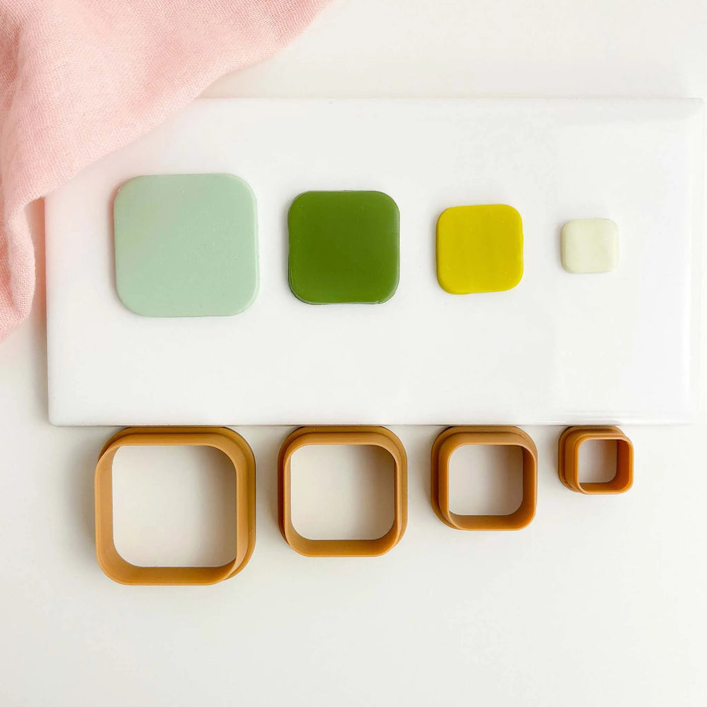 4Pcs/Set Mixed Shapes Polymer Clay Cutters