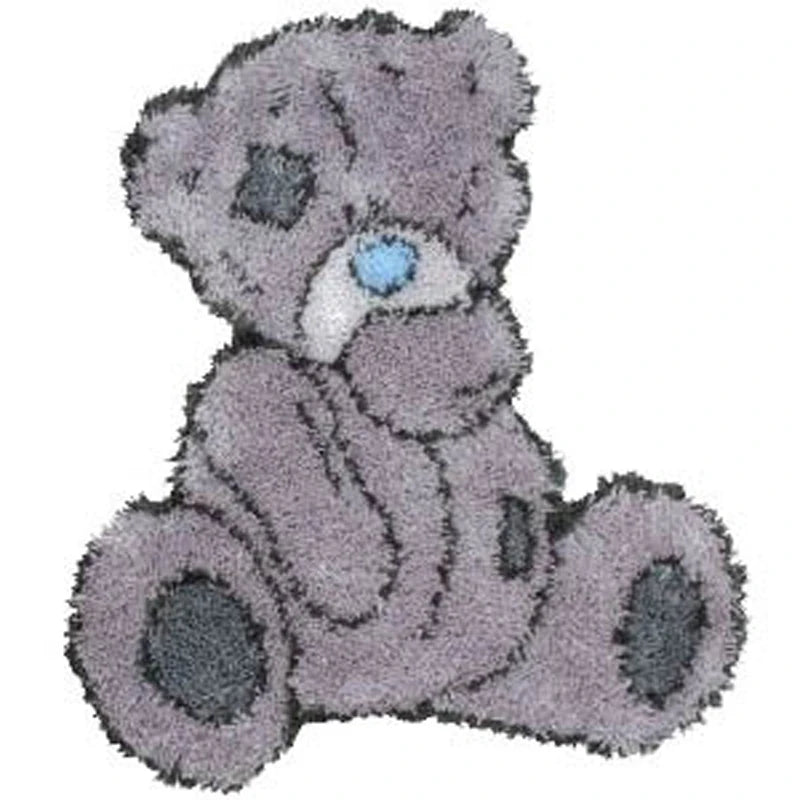 Cute Scottie Latch Hook Cushion & Carpet Kit Wool Material