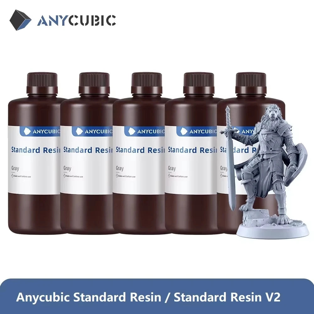 ANYCUBIC 5KG/10KG 405mm UV Standard Resin/ Standard V2 For 3D Printer Photon Mono 4 UV Sensitive