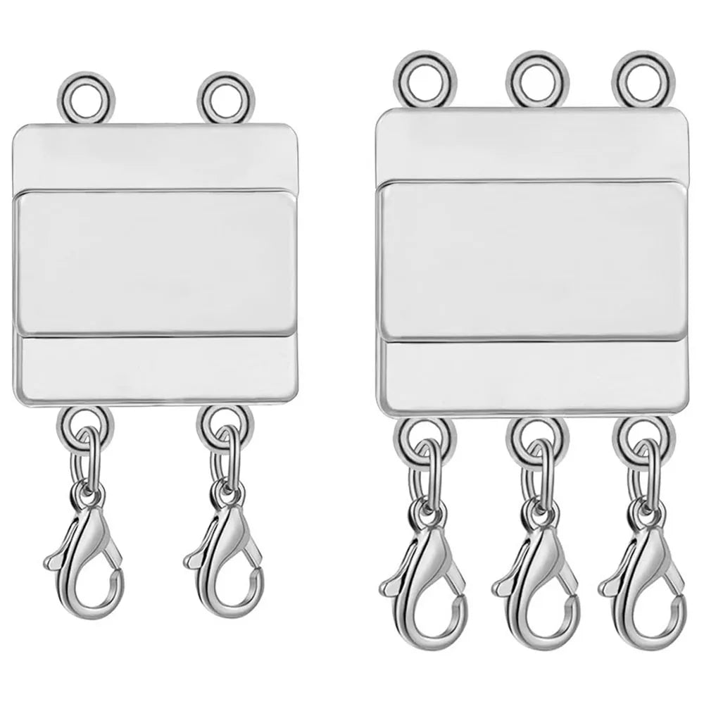Layered Necklace Magnetic Clasps for Layering Multiple Strands Jewelry Findings 1set