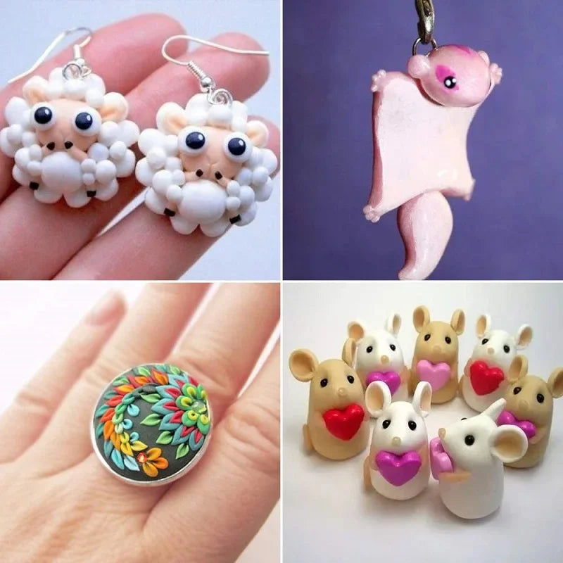 Super Valuable Block, Molding Polymer Clay Set, Oven Bake Clay, Non-Toxic, Adults & Kids
