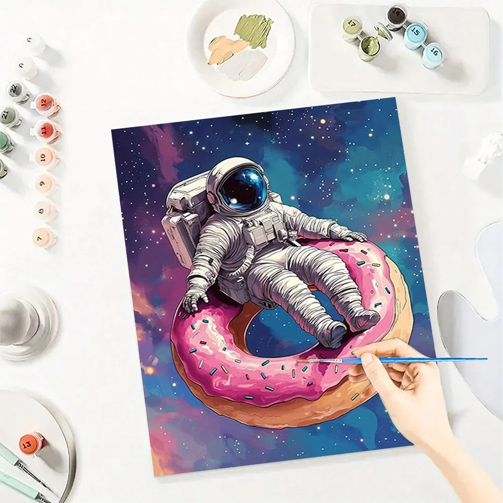 Whimsical Astronaut Art Paint By Numbers