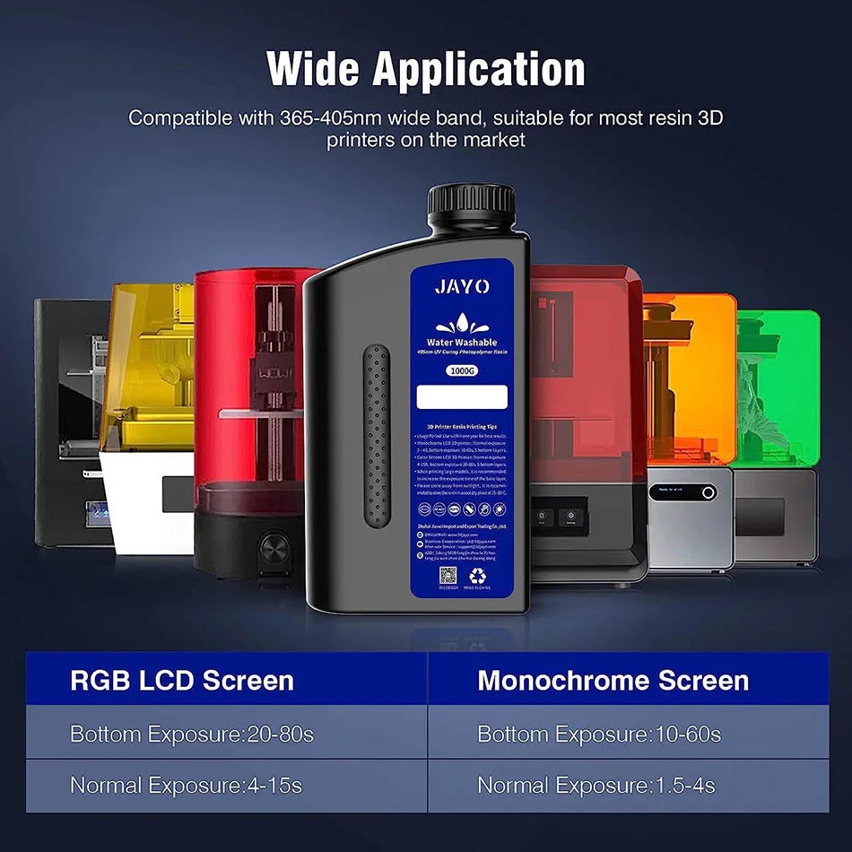 JAYO Water Wash  405nm UV Resin 10kg ABS Like 3D Printer Resin  Standard Rapid Photopolymer Resin for LCD/DLP/SLA