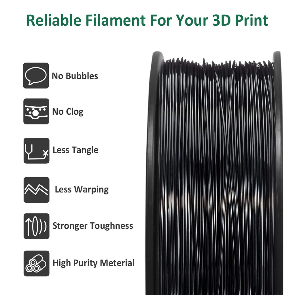 Geeetech  ABS+ 3D Filament 1.75mm 1KG plastic,  Tangle-Free, Non-Toxic, Vacuum Packaging White & Orange