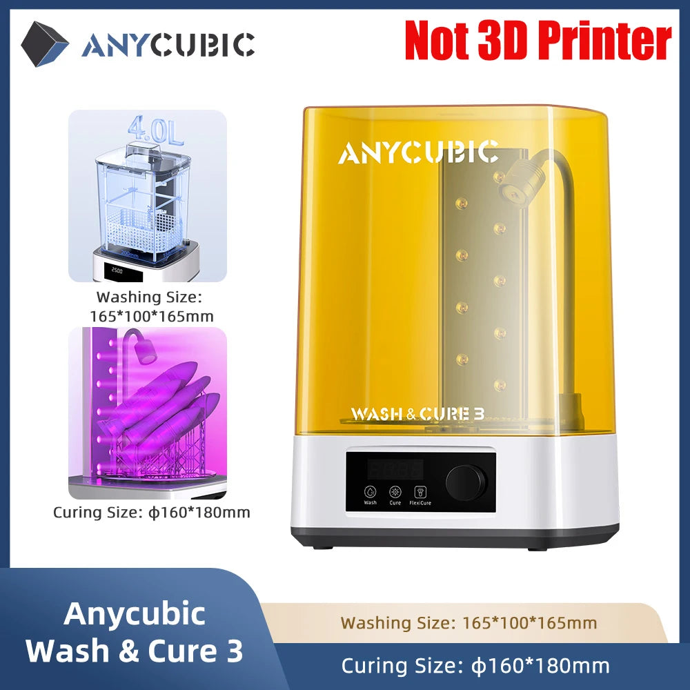 ANYCUBIC DLP SLA LCD Resin 3D Printer Photon Mono 2,M5s Pro,14K Photon Mono M7 Pro, M7, Photon P1, Wash and Cure 3, 3 Plus, Max