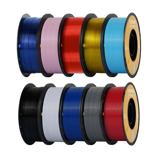 KINGROON PETG 3D Printer Filament 1.75mm 5KG 10KG Mix Color 1kg/roll   Plastic For FDM