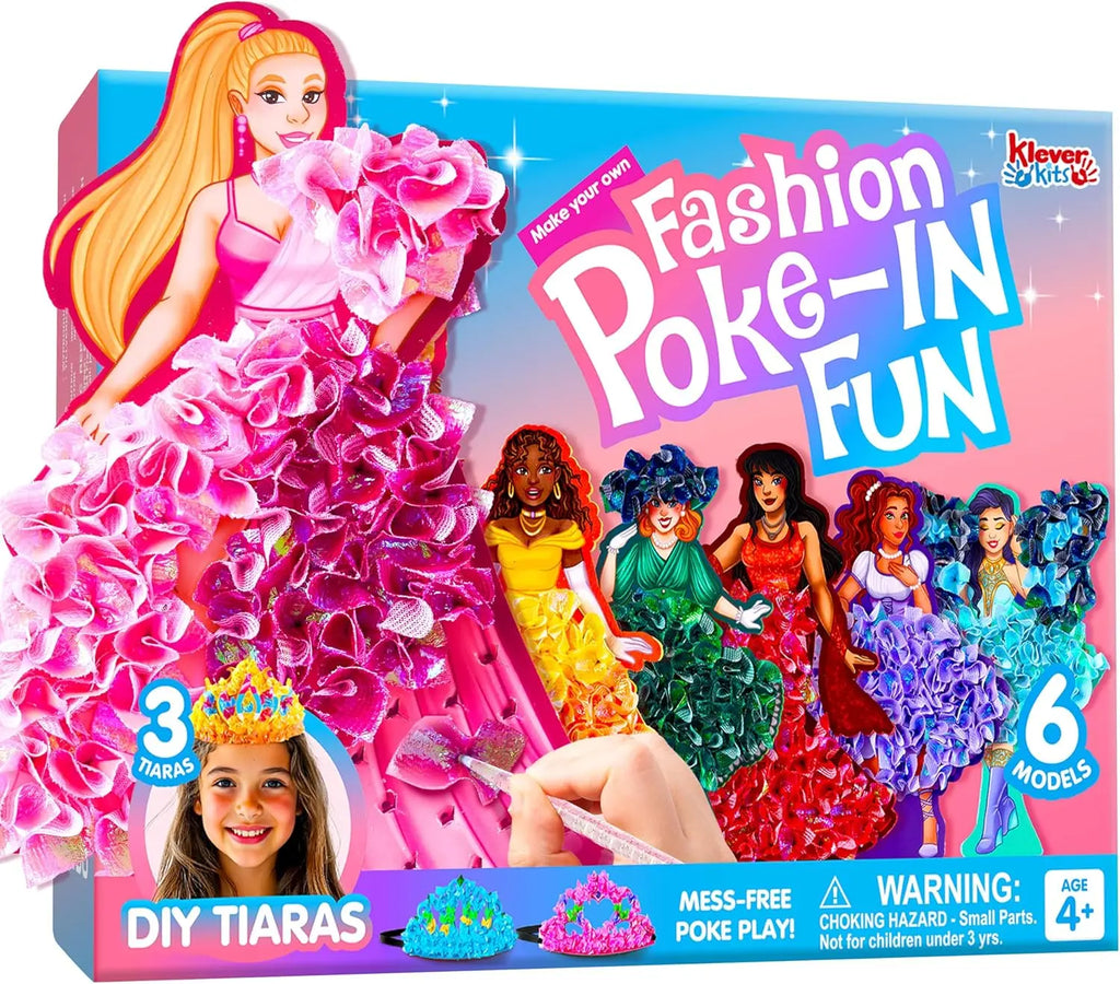 Joyfy Kids Poke-in Art Magical Princesses DIY Wood Craft Kits Creative Activity  for Girls Boys Ages 4-9 Birthday Gifts