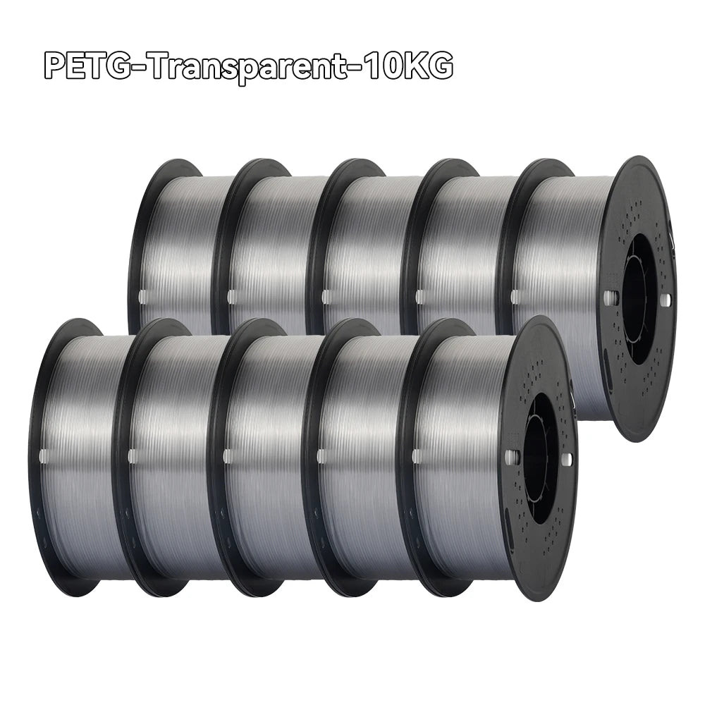KINGROON 22LBS PETG or PLA filament 3D Printer Filament 10 Rolls 1KG 1.75MM Eco-Friendly Good Toughness Mix Color