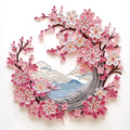 Diamond Paint Art Kit Peach Blossom Shape for Adult Beginner