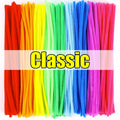 Colorful Twisting  Chenille Fluffy Pipe Cleaners Stems Kids Art