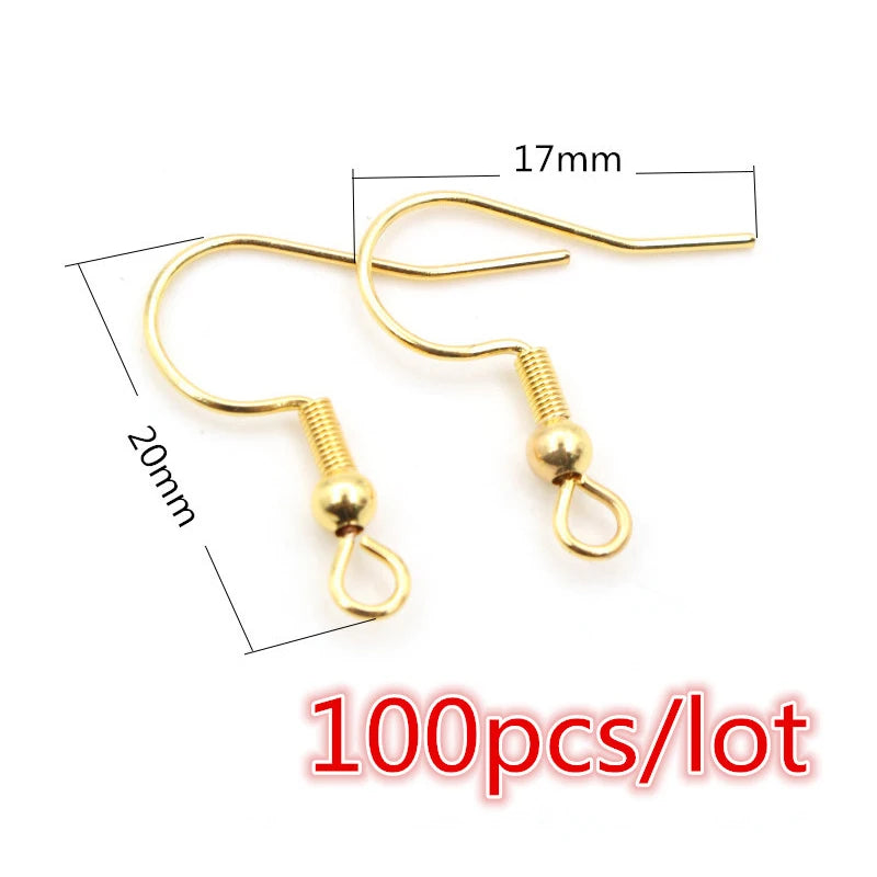 Stainless Steel Earrings Ear Wires  Jewelry Making Findings  30-100 Pieces