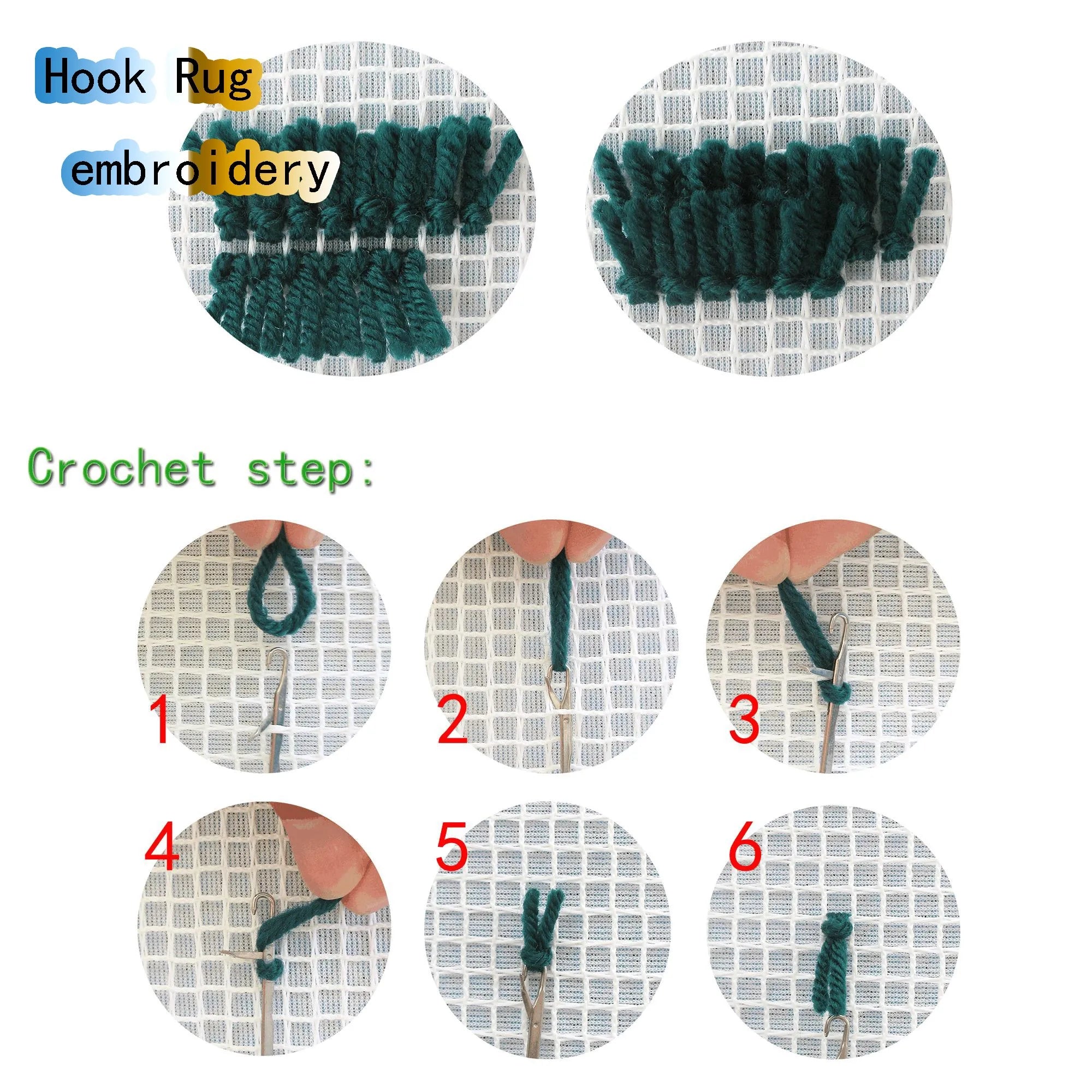 Cartoon  Latch Hook Rug Kit Cushion Cover Or Floor Mat