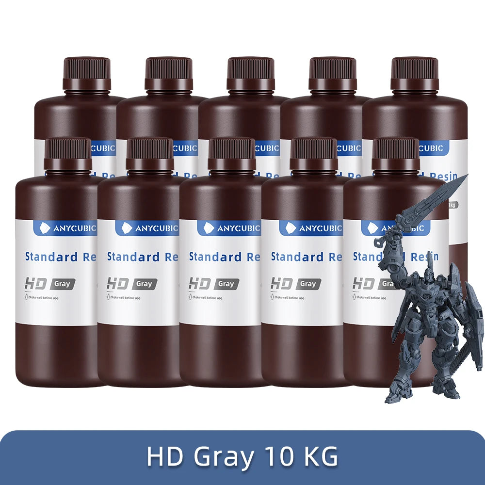 ANYCUBIC 5KG/10KG 405mm UV Standard Resin/ Standard V2 For 3D Printer Photon Mono 4 UV Sensitive