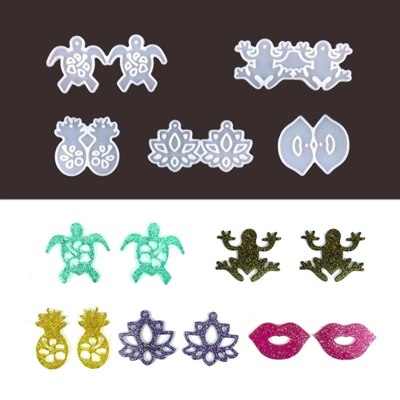 Fun Assortment For Earrings & Pendants  Resin Mold