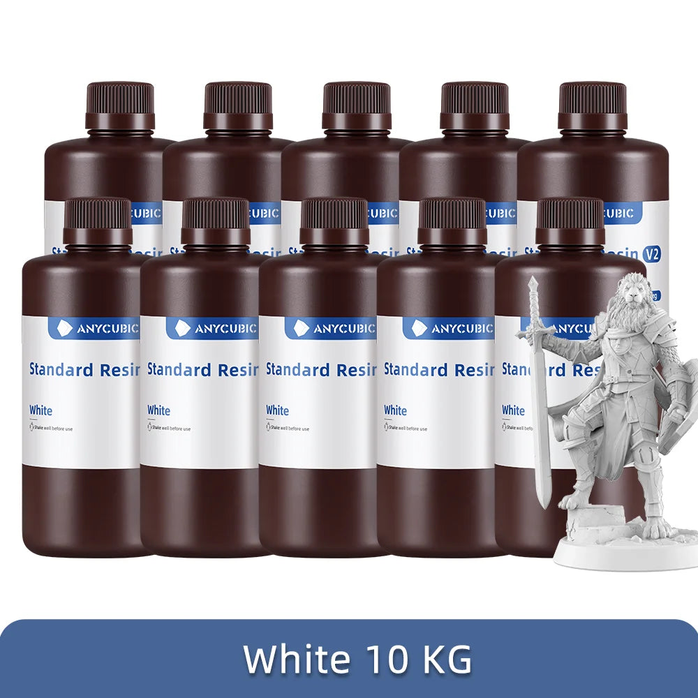 ANYCUBIC 5KG/10KG 405mm UV Standard Resin/ Standard V2 For 3D Printer Photon Mono 4 UV Sensitive