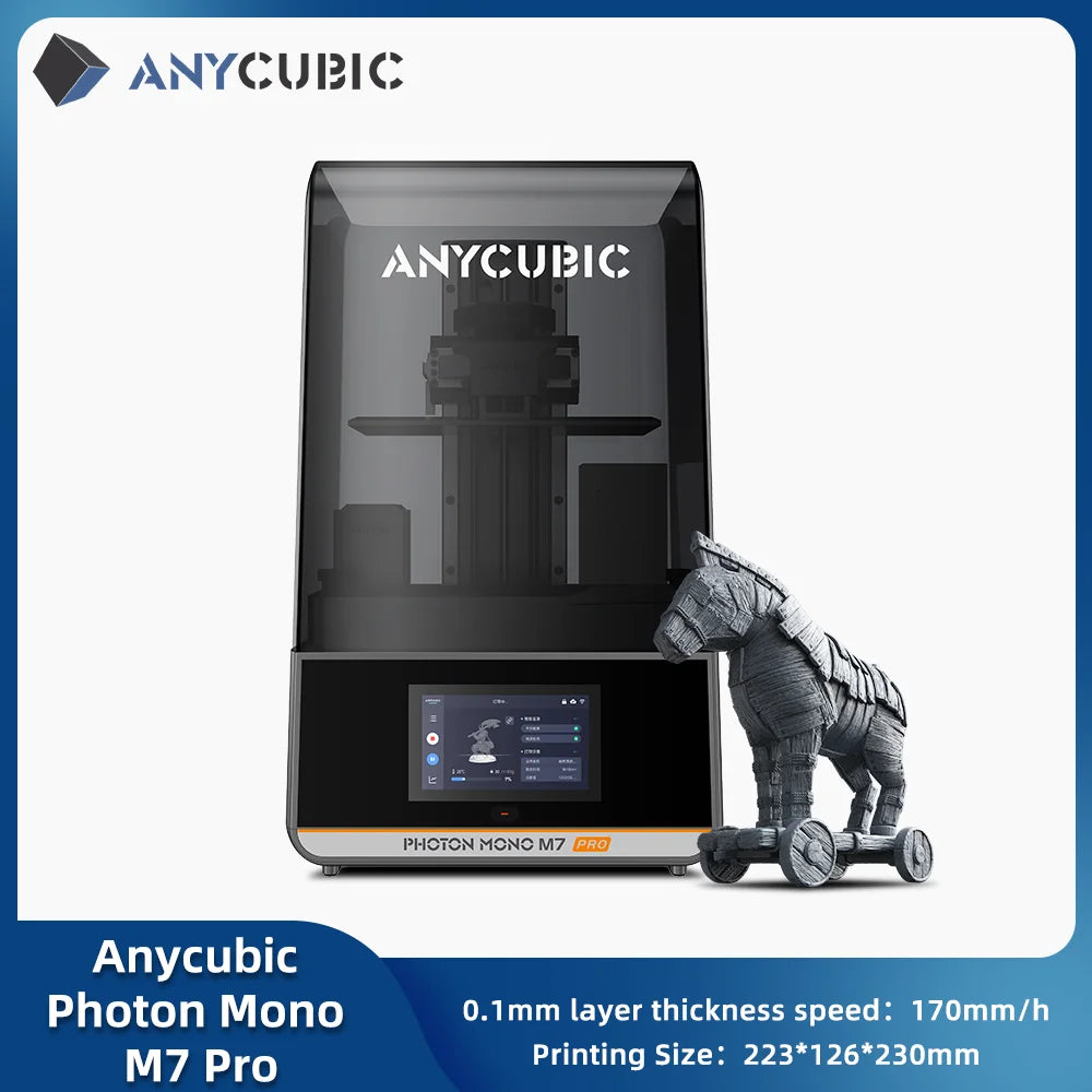 ANYCUBIC  DLP SLA LCD  3D Printer High Speed UV Resin 3D Printer Wash Cure Machine Photon Mono M7, M7 Pro, M5s Pro , Photon P1