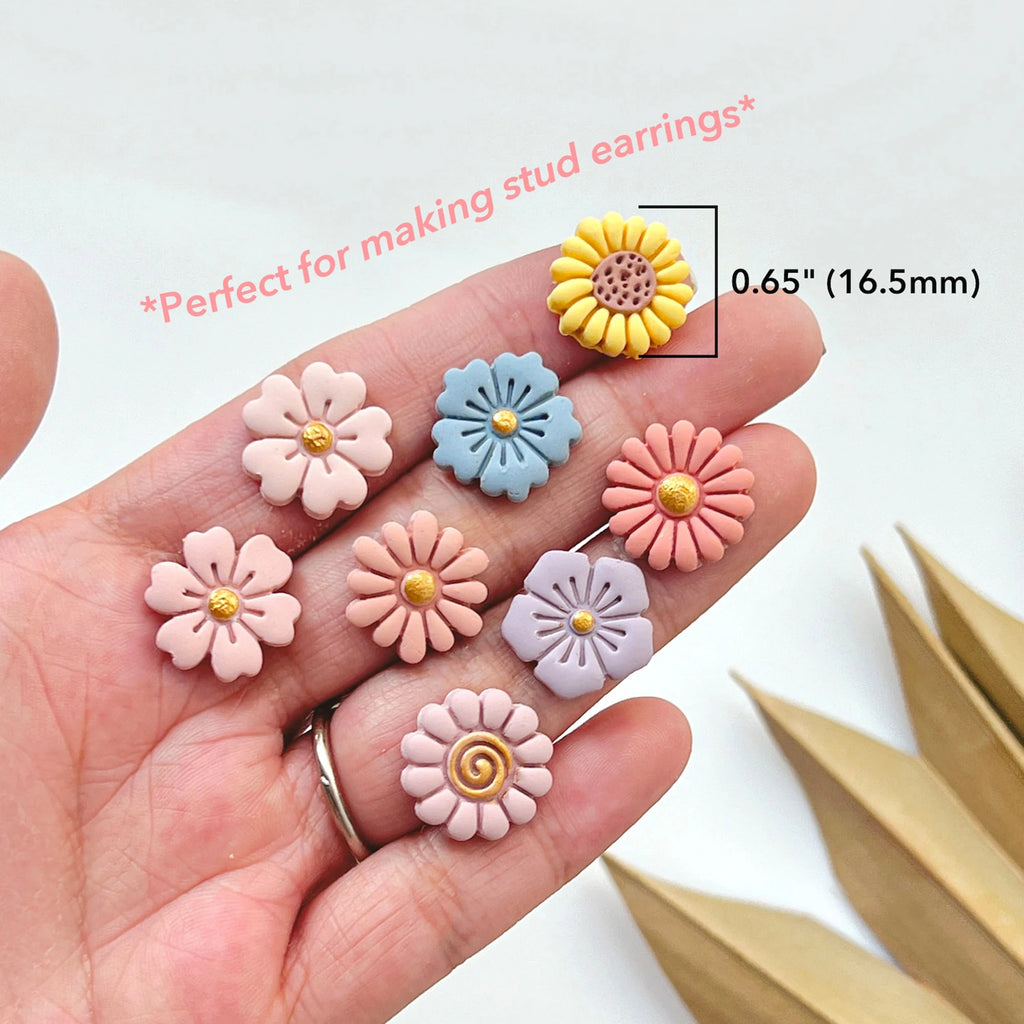 Spring Flower  Polymer Clay Cutters