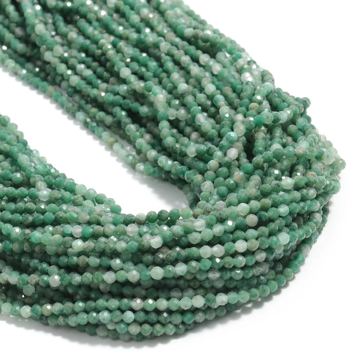 2, 3, 4mm Faceted Tiny Beads Natural Stone  Aquamarine Lapis Lazuli Tourmaline Amethyst  & More
 for Jewelry Making