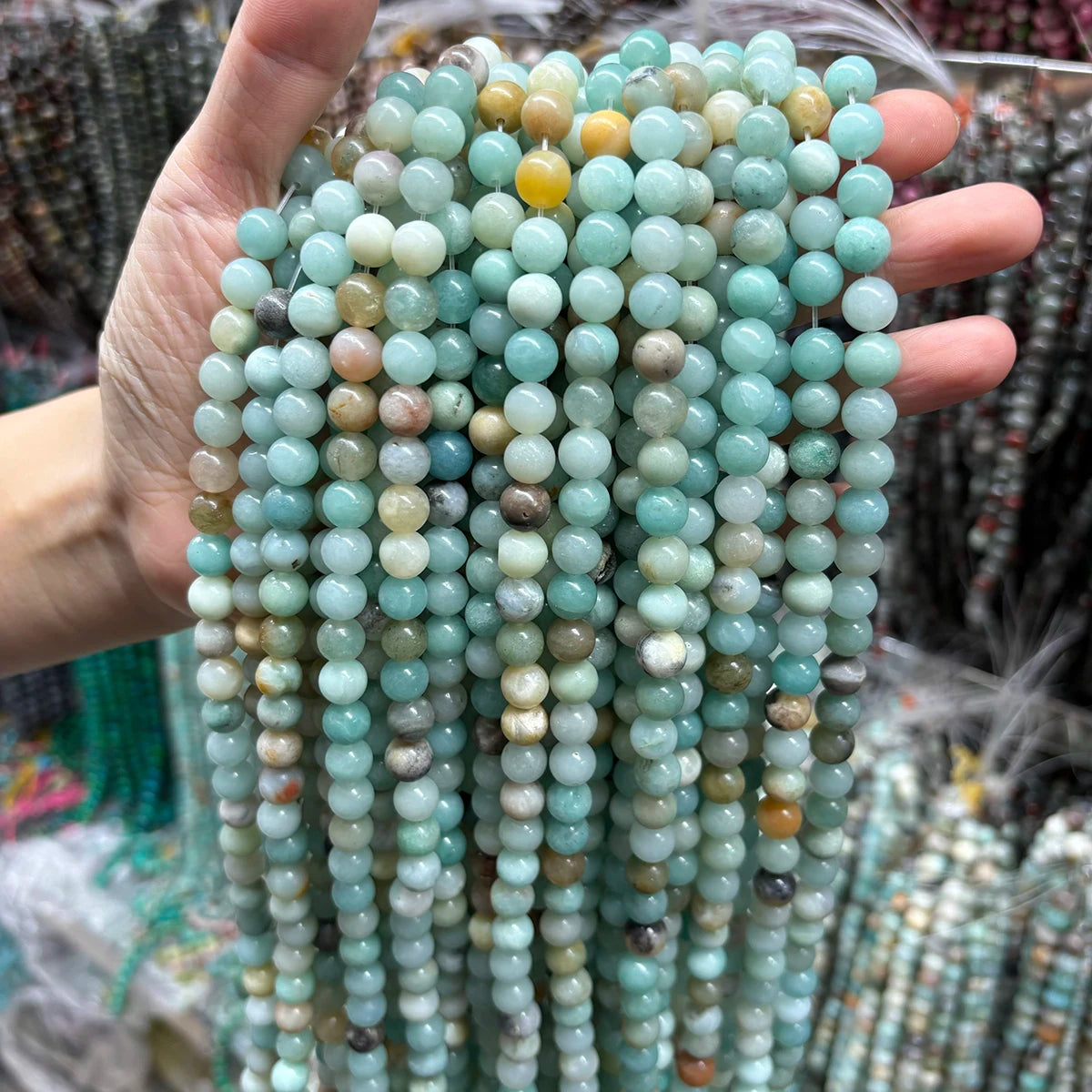 Natural Stone Beads Blue Tiger Eye Crystal Amethyst Rose Quartz Gemstone for Jewelry Making Bracelets Necklaces 4/6/8/10MM
