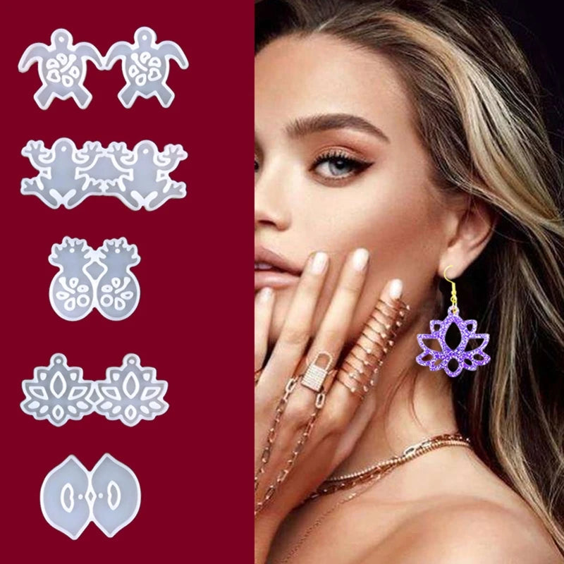 Fun Assortment For Earrings & Pendants  Resin Mold