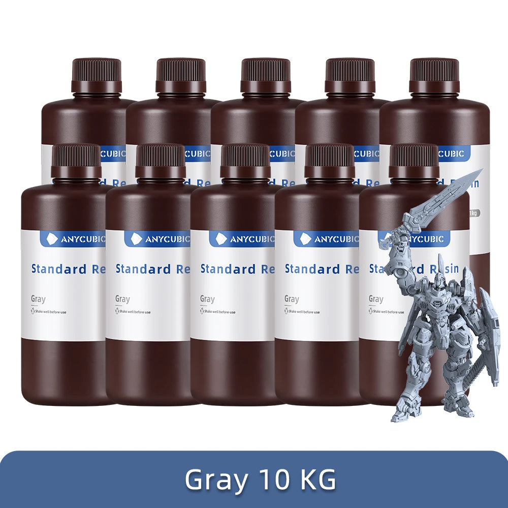 ANYCUBIC 5KG/10KG 405mm UV Standard Resin/ Standard V2 For 3D Printer Photon Mono 4 UV Sensitive