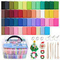 Polymer Clay Kit, 50 Colors Oven Bake Clay Modeling Clay for Adults, DIY Sculpting Craft Set with Sculpting Tools