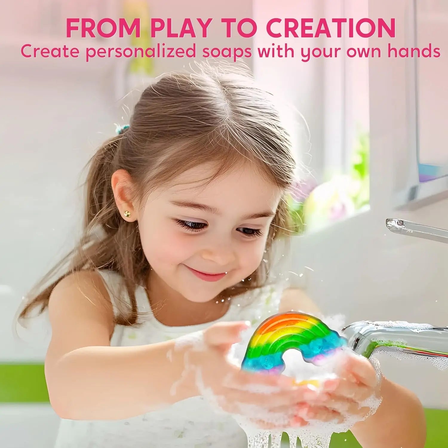 Unicorn Soap Making Kit For Boys & Girl STEM Activity .