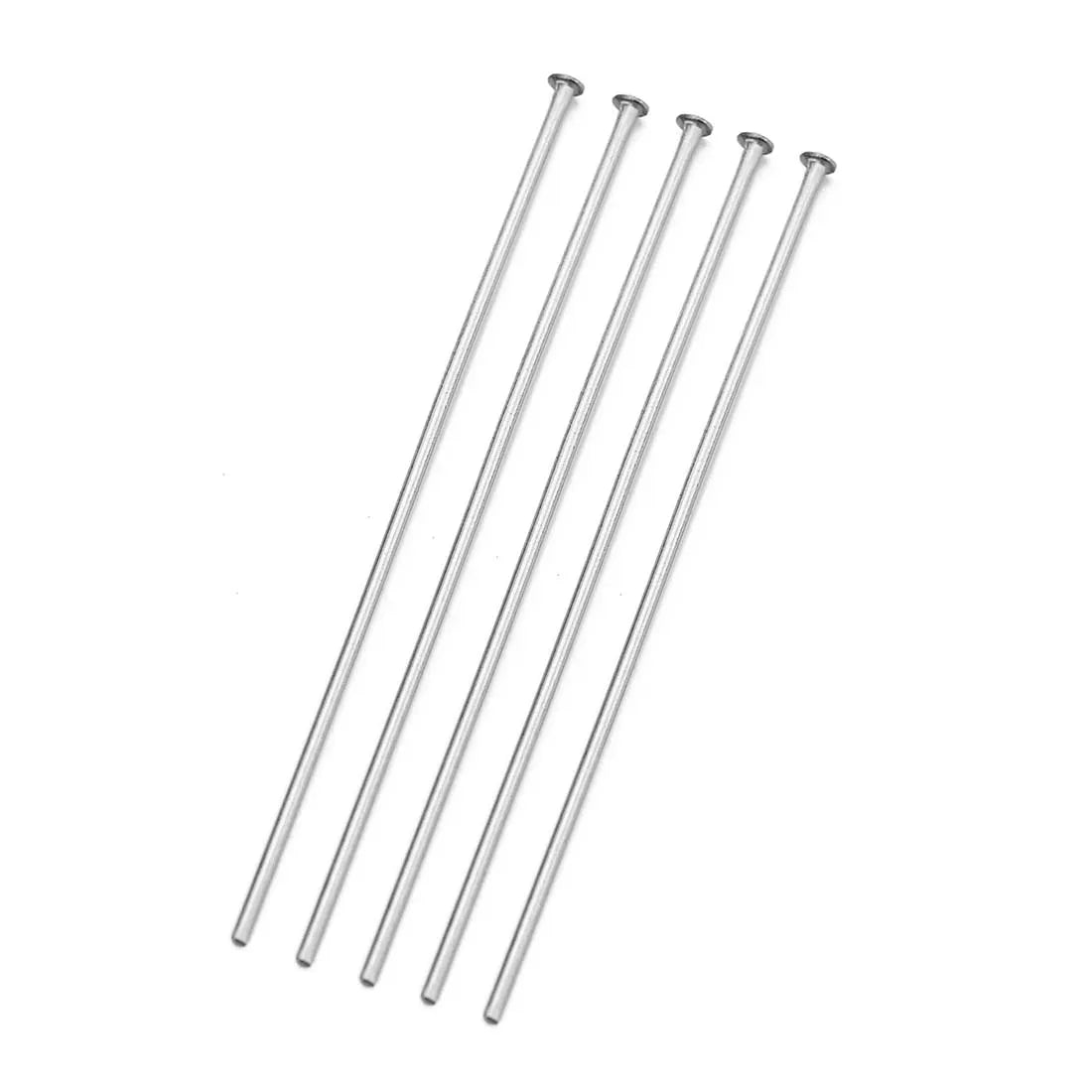 Stainless Steel Flat Head Pin, Eye Pin, Round Ball Pin 15 20 25 30 35 40 45 50mm  Finding for DIY Jewelry Making 100pcs