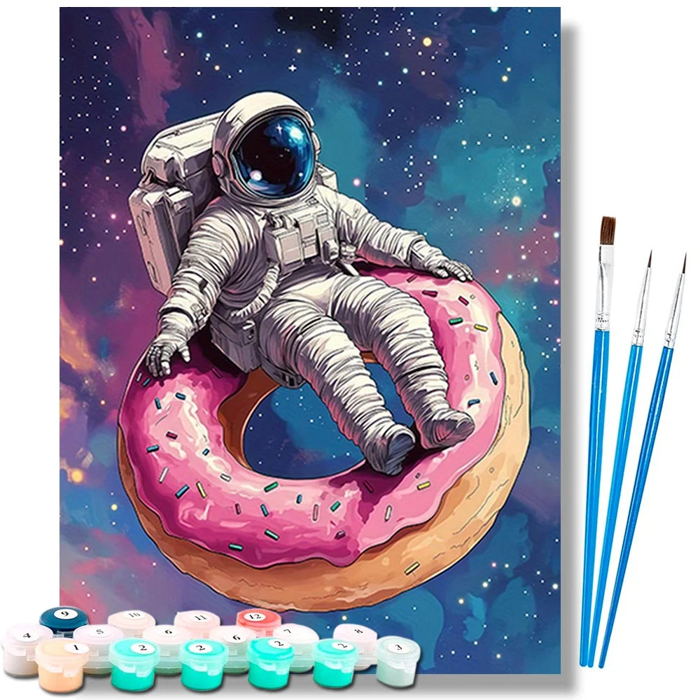 Whimsical Astronaut Art Paint By Numbers