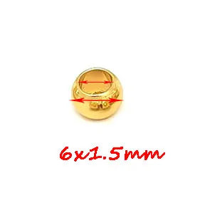 Stainless Steel  European Ball Metal Big Hole Spacer Beads for Jewelry Making Bracelets Necklaces  2 mm-12 mm  100pcs