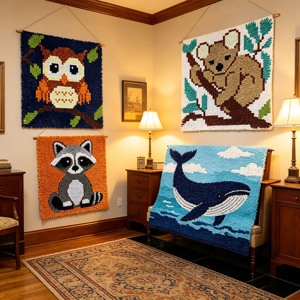 Animal Latch Hook Rug Kits