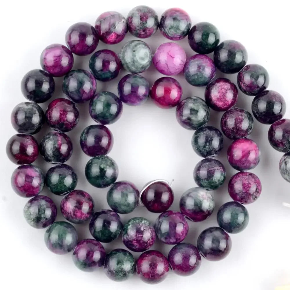 Natural Round  Stone Beads For Jewelry Making