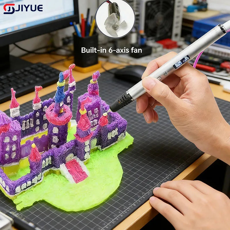 New RP900A 3d Slimmest Pen Kit  OLED Screen+6-Speed Speed Regulation, Professional Operation More Precise