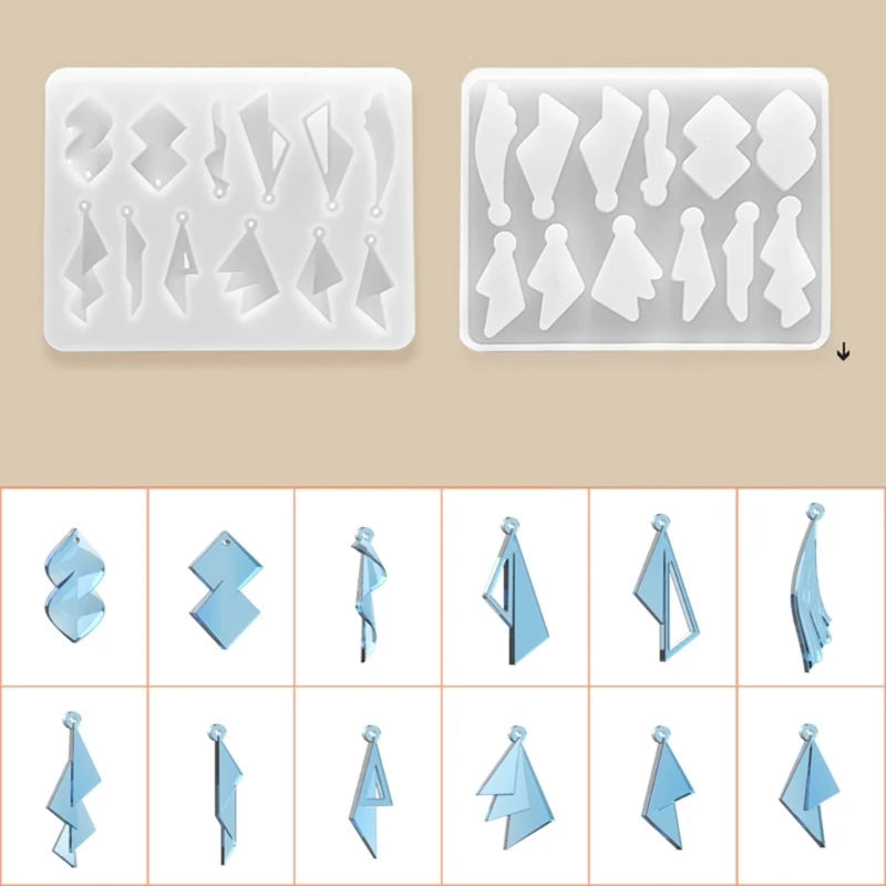 Earrings Silicone Mold For Crystal Epoxy Resin
