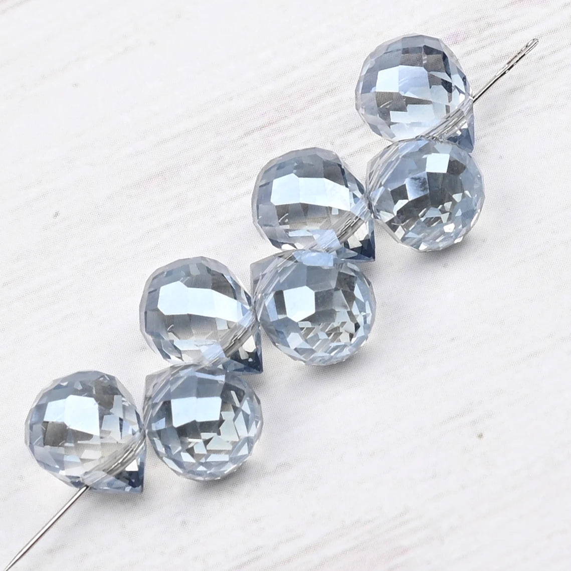 Beautiful Colors Czech Crystal Waterdrop Beads Faceted  for Jewelry Making 10x8mm 20 Pieces