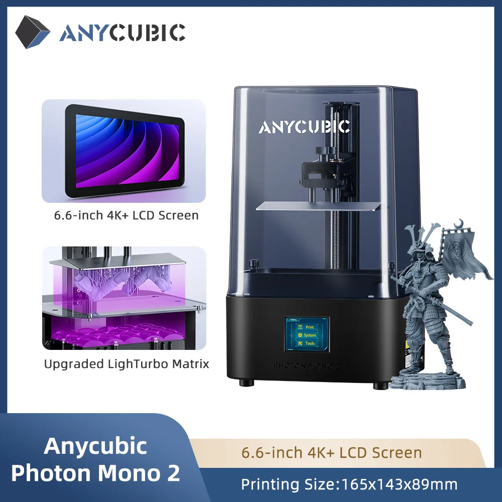 ANYCUBIC DLP SLA LCD Resin 3D Printer Photon Mono 2,M5s Pro,14K Photon Mono M7 Pro, M7, Photon P1, Wash and Cure 3, 3 Plus, Max